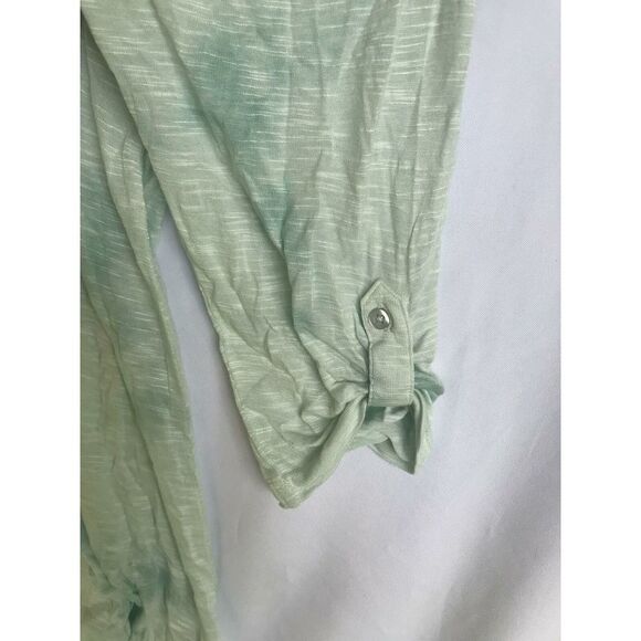 BANDOLINO Women's Light Harvest Blouse 2XL Faded Daniella Top Roll Tab Sleeve - Picture 3 of 8